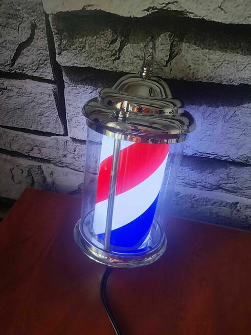 Obrotowy Słup fryzjerski dla fryzjer Barbera Plafon lampa