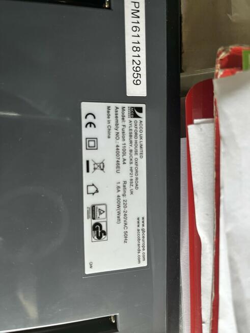 Sprzedam laminator FUSION 1100L GBC