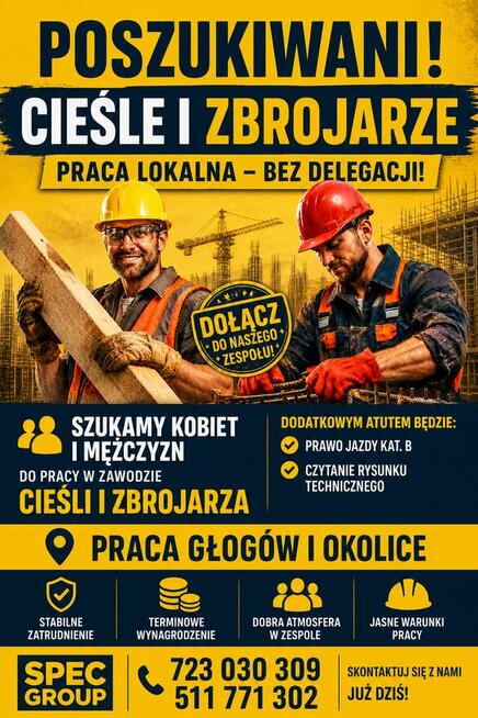 Zatrudnie do robót ciesielsko zbrojarskich