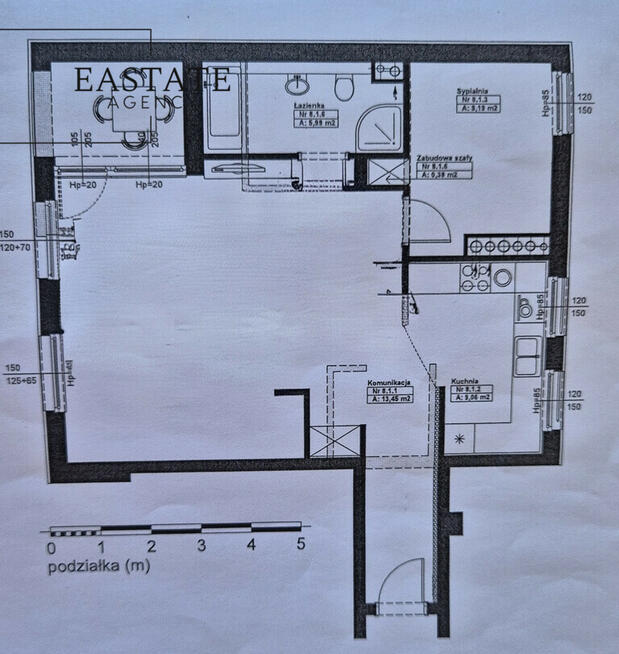 2 pokoje (możliwość 3), 65,8 m², loggia, garaż