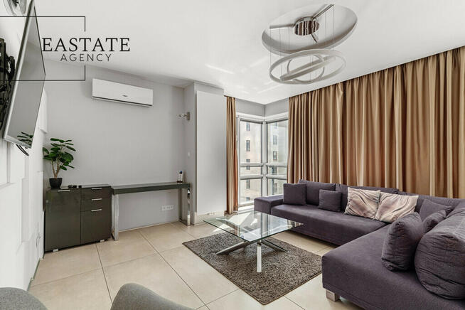 Apartament z panoramą centrum Warszawy