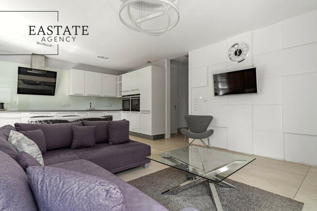 Apartament z panoramą centrum Warszawy