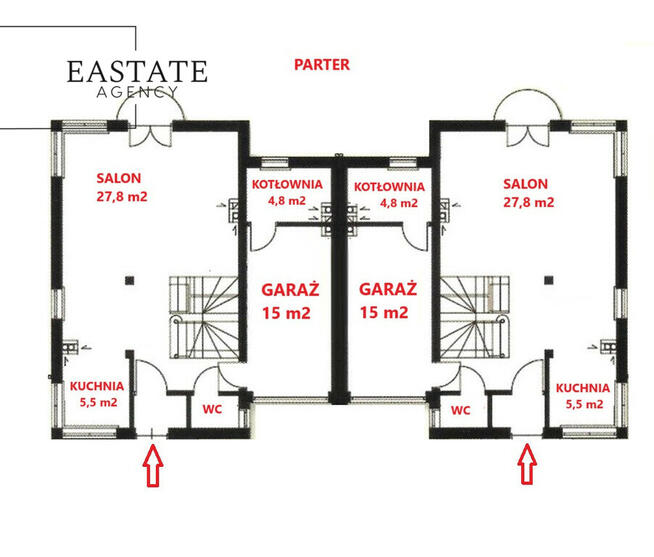 Nowy dom 152 m² z garażem, stan deweloperski