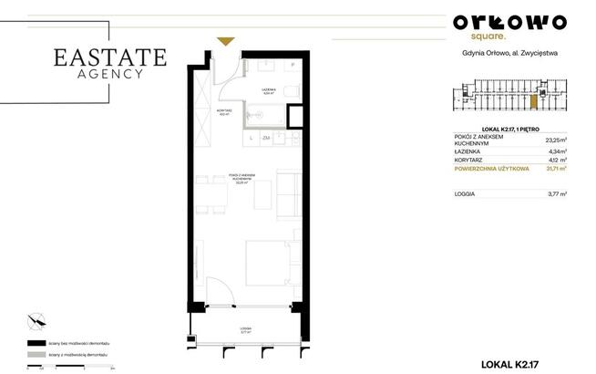 Apartament Inwestycyjny, Gdynia Orłowo,