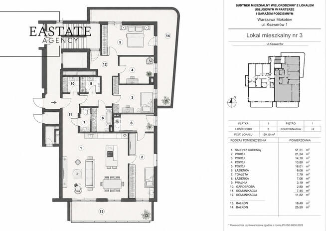 Rezydencja Ksawerów | 5 pokoi - 157,8m2 | Kameralny Budynek klasy premium