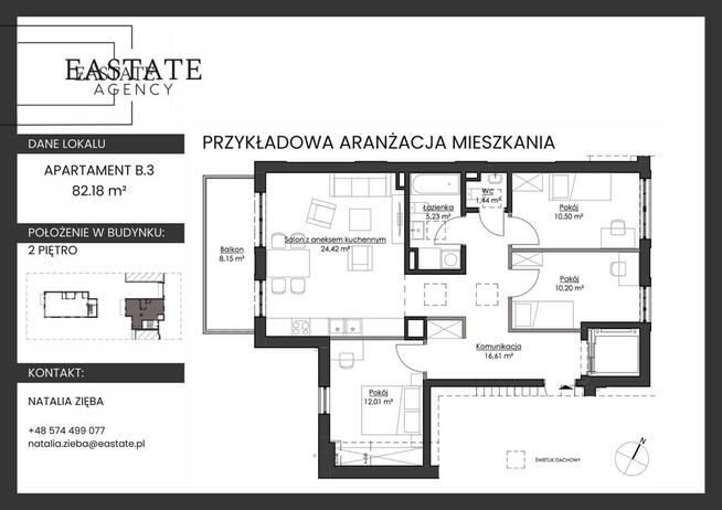 Apartament 82 m² w prestiżowej inwestycji / Orłowo