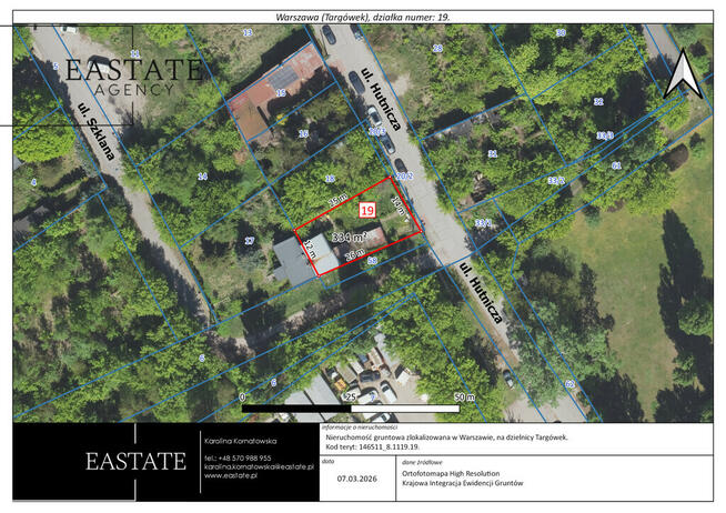 Działka przemysłowo-usługowa 335 m² | Targówek