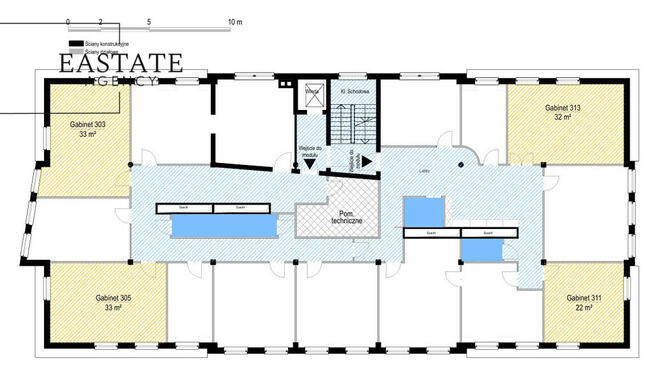 22m2 Biura, Winda, Blisko SKM, Parking