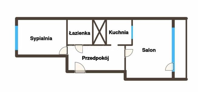 Ustawne M3 z balkonem! (46,85 m2)