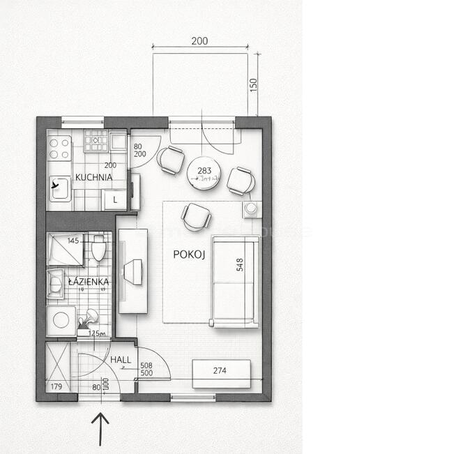 Kawalerka 27 m² po remoncie. 100 m od metra 560 zł