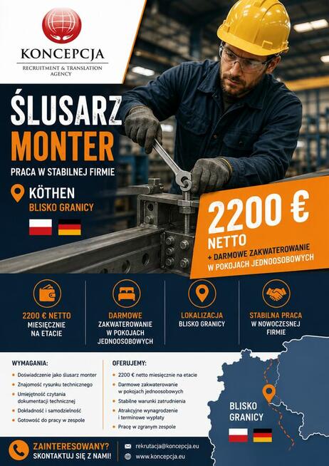 Ślusarz / Monter (m/k) - (Köthen-KU-DPKH-DE)
