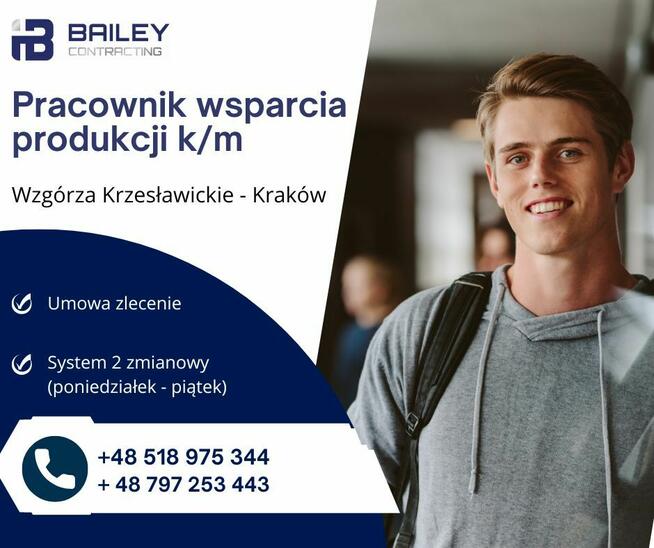 Pracownik wsparcia produkcji k/m