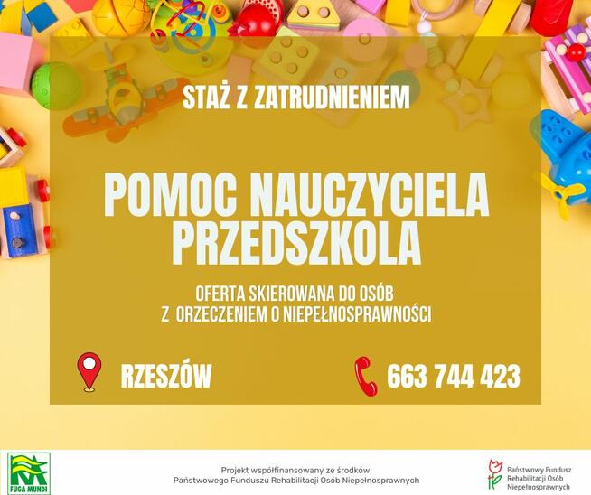 Pomoc nauczyciela - praca dla osób z orzeczeniem