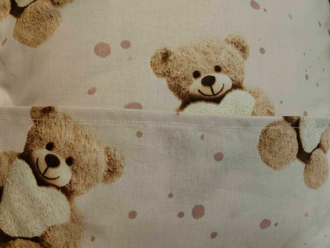 2 szt poszewki 40x40 bawełna misie serduszka HandmadebyAmia