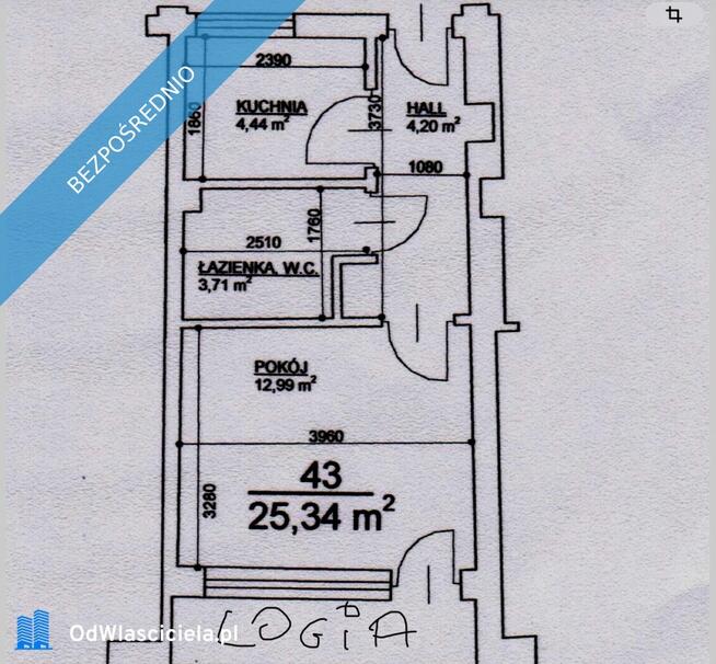 Kawalerka ul. Pulawska 11/ Plac Unii Lubelskiej 26 m.kw