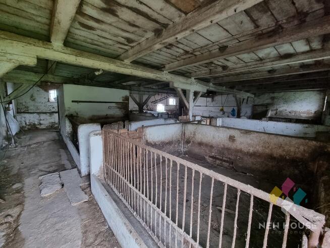 Działka z budynkiem gospodarczym 500 m2