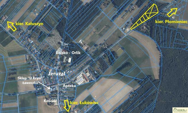 Działka budowlana Jeruzal gm. Mrozy