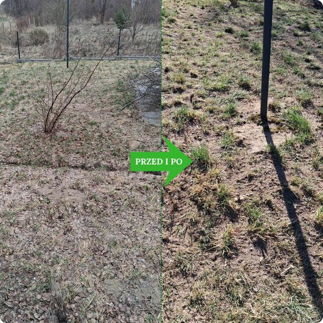 Koszenie trawników - wywóz zielonych odpadów - grabienie