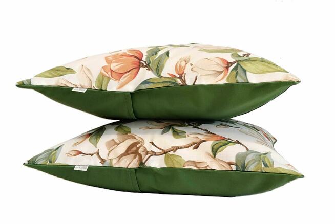 2 szt poszewki 40x40 bawełna magnolie HandmadebyAmia