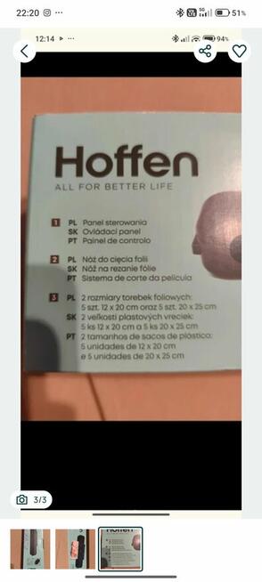 Zgrzewarka próżniowa Hoffen