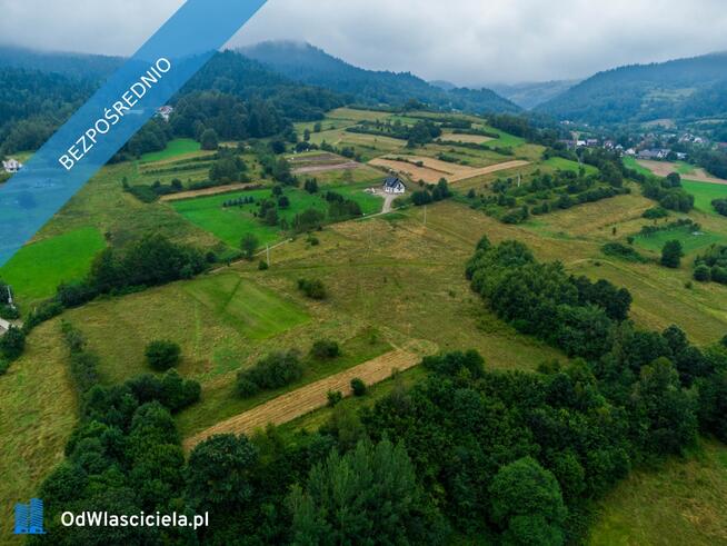 Sprzedam działkę budowlaną 1004m2 w górach, Gm. Kamienica, powiat limanowski,woj. małopolskie