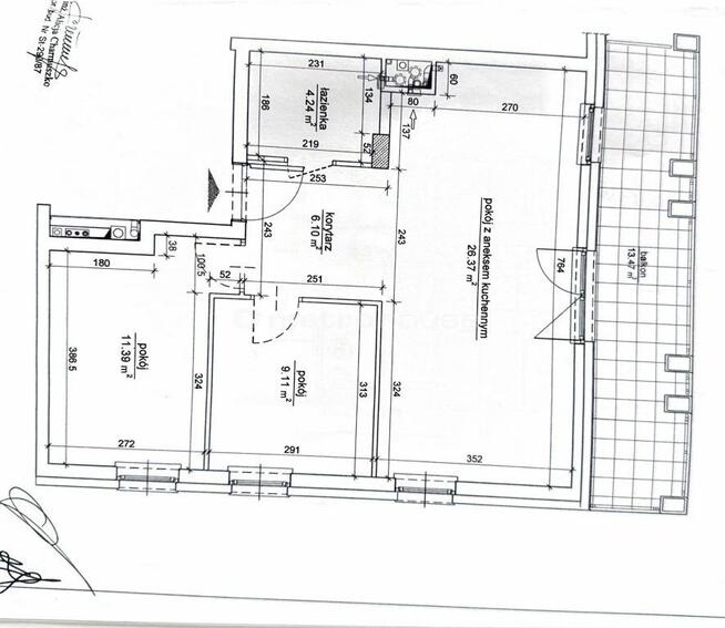 Słoneczne 3 pokoje z kinem domowym, loggia 13,5m2