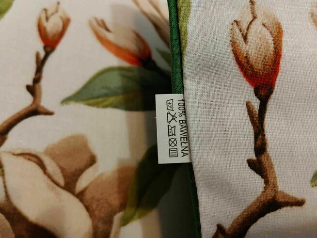 2 szt poszewki 40x40 bawełna magnolie HandmadebyAmia