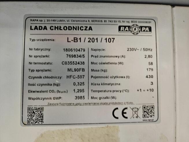 Lada chłodnicza RAPA
