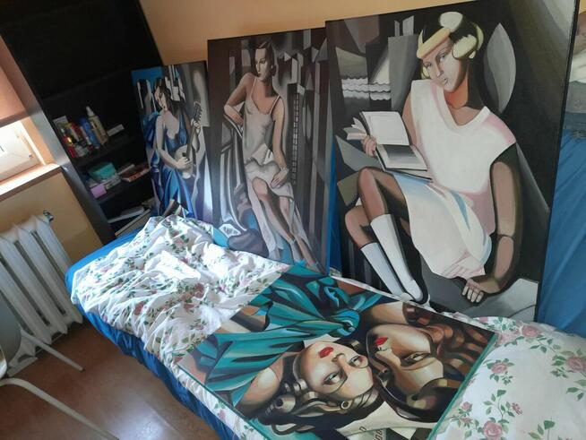 Gizette obraz - Tamara Łempicka intepretacja