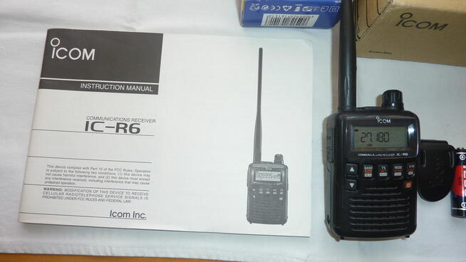 Skaner nasłuchowy ICOM IC-R6.Stan b.dobry, kompletny, mało uży
