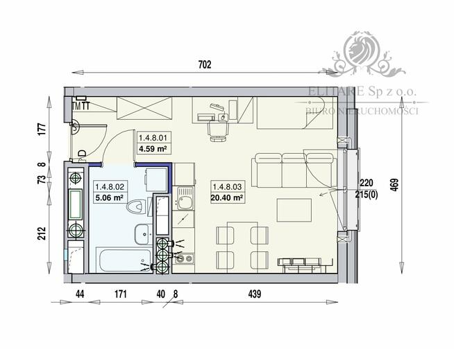 CENTRUM WROCŁAWIA/ Mieszkanie 30,05m2 ,1 pok. /Stare Miasto