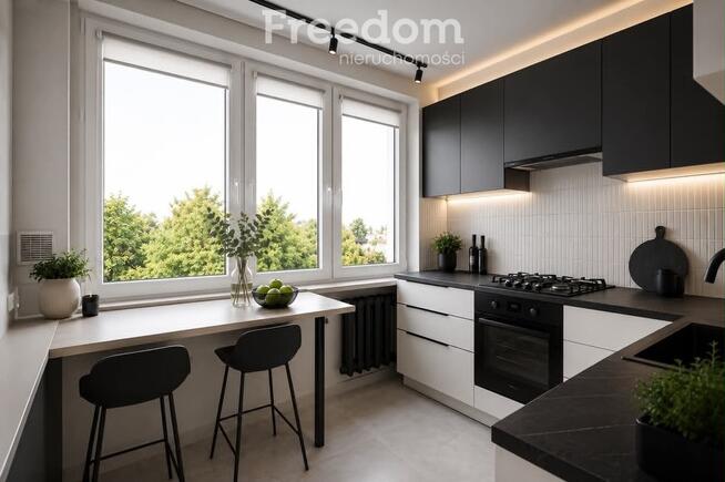 3 pokojowe mieszkanie 47 m2 ul. Wyzwolenia balkon