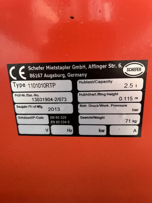 Wózek paletowy ręczny Schefer