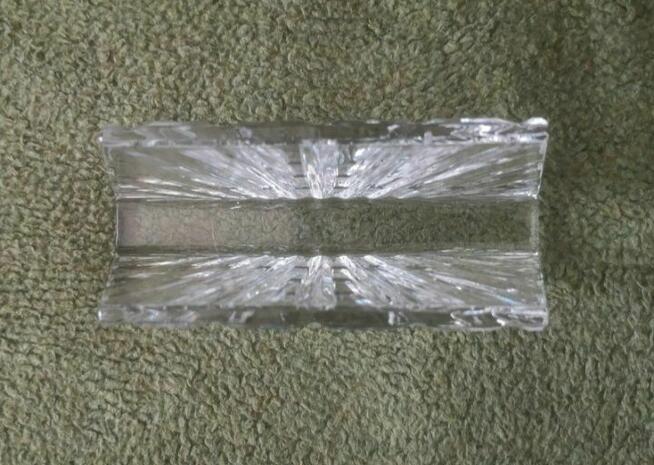 Serwetnik kryształowy, American Cut, Modernizm.