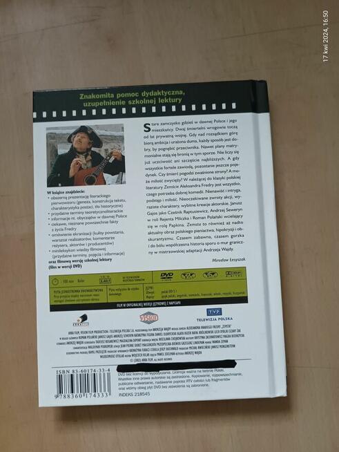 Płyta DVD + omówienie lektury szkolnej Zemsta