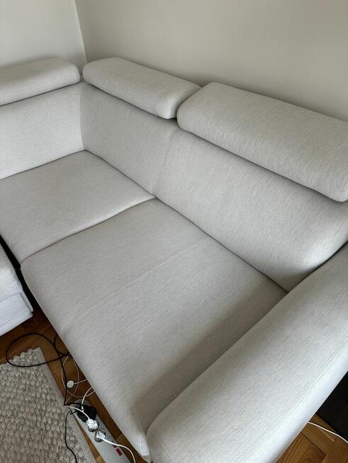 Sofa szaro biała