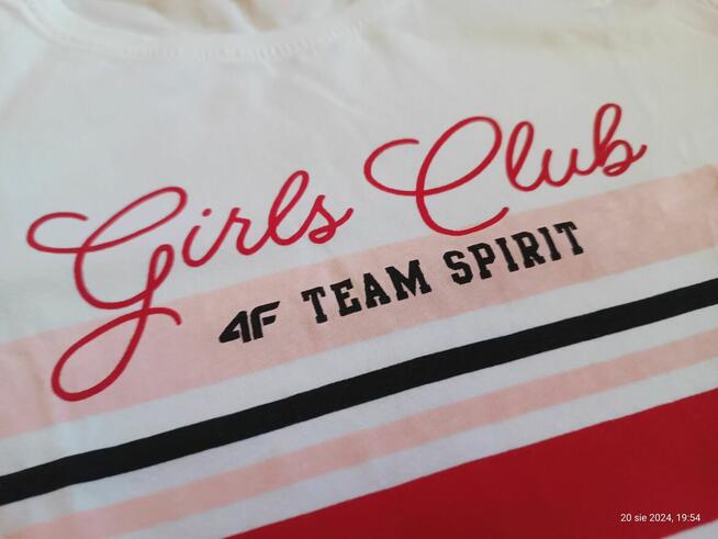 Bluzka bluzeczka T-shirt koszulka dziewczynka 4F Girls Club