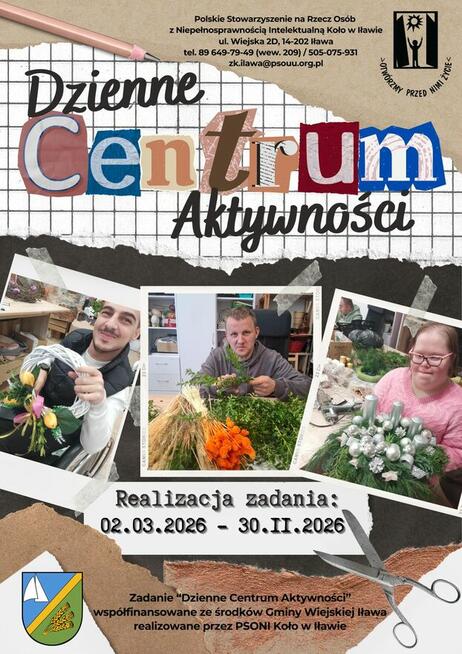 Dzienne Centrum Aktywności - Gmina Wiejska Iława wspiera s