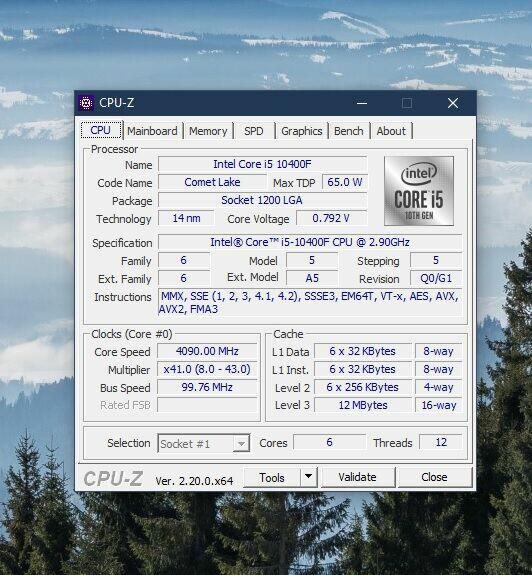 Intel Core i5-10400F + Płyta Asus + Chłodzenie SilentumPC