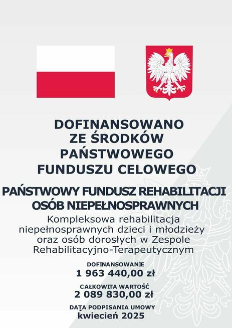 Kompleksowa rehabilitacja niepełnosprawnych dzieci.....