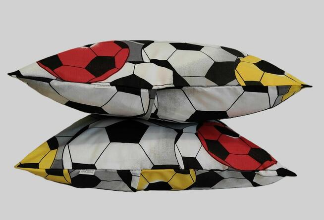 2 szt poszewki 40x40 bawełna soccer HandmadebyAmia