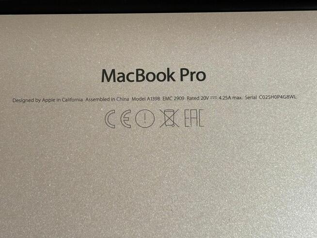 MacBook Pro 15 Retina i7 2.8GHz 16GB RAM 1TB SSD
