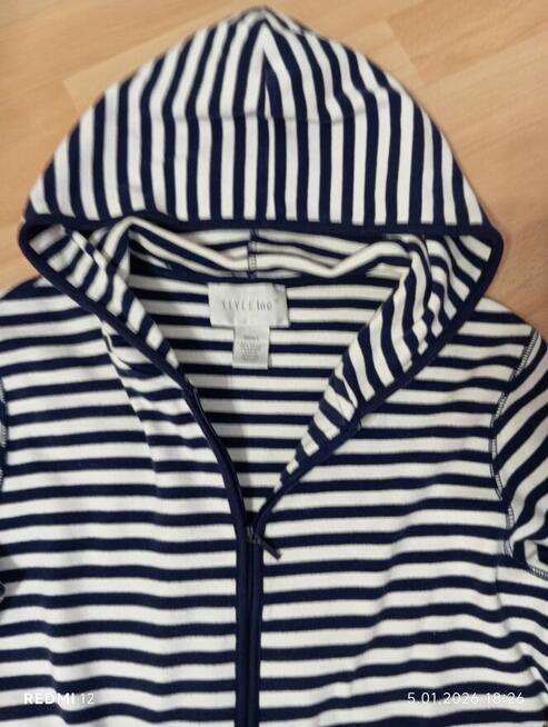 Bluza z kapturem w paski