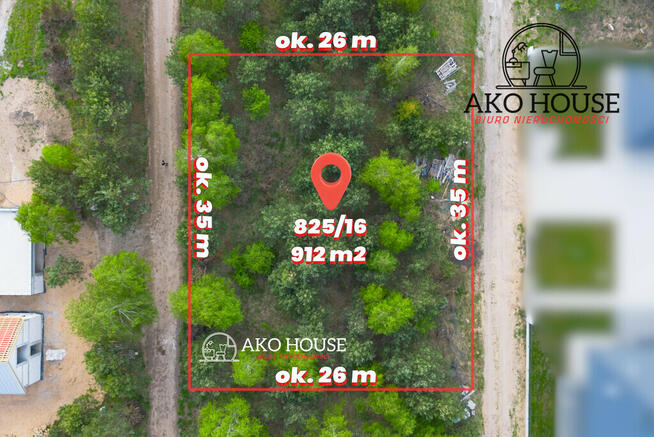 DZIAŁKA Budowlana 912m² | Ciasne k. Białegostoku