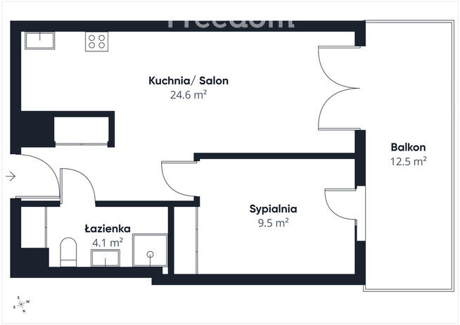Apartament VIP | NOHO | 2 pokoje | loggia | garaż