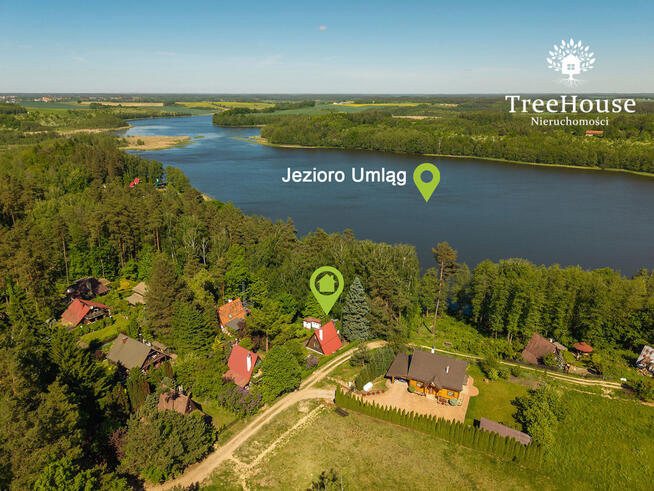 Domek letniskowy około 50 m od jeziora