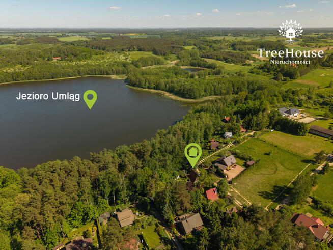 Domek letniskowy około 50 m od jeziora