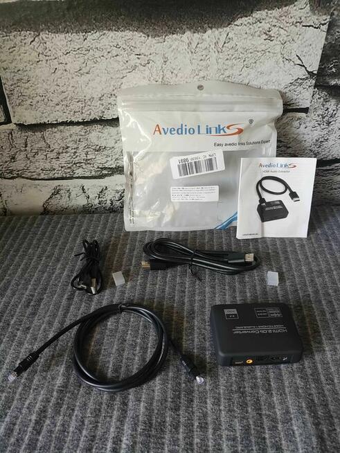 Konwerter Audio Optyczny HDMI Rozdzielacz Przejściówka