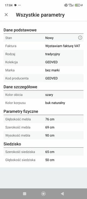 Fotel nowy salonowy