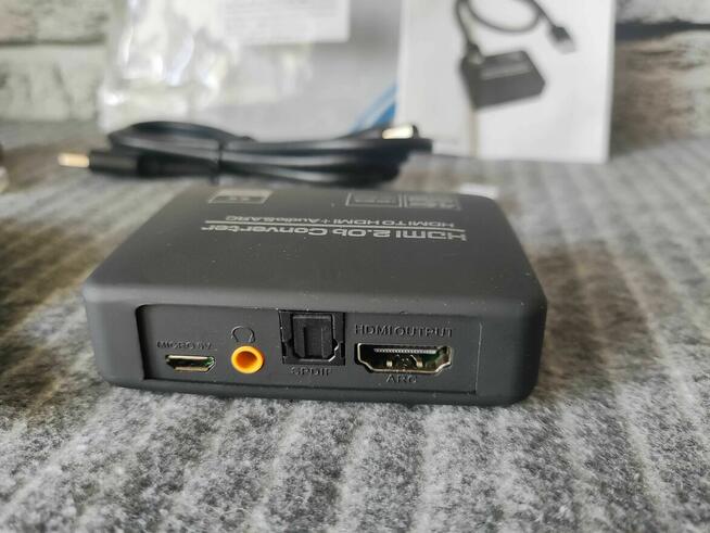 Konwerter Audio Optyczny HDMI Rozdzielacz Przejściówka